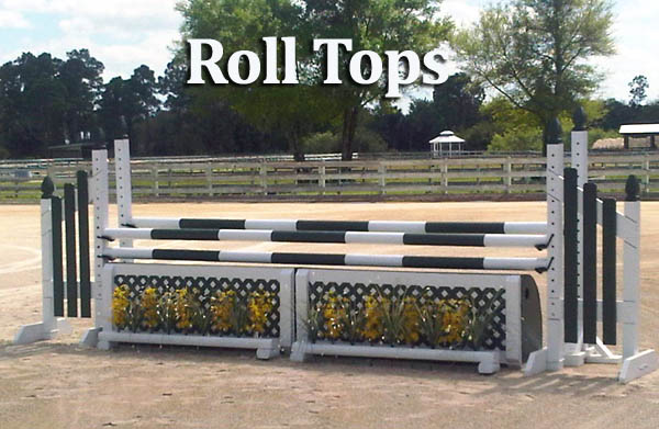 horse jump roll tops