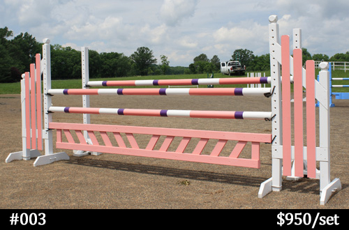pink horse jump