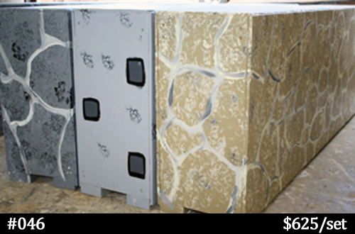 stone colors for horse jump walls