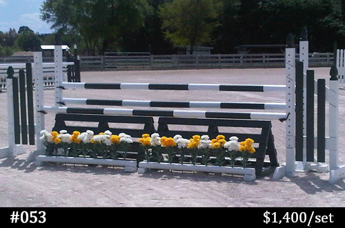 053 Horse Jump Flower Box Yellow